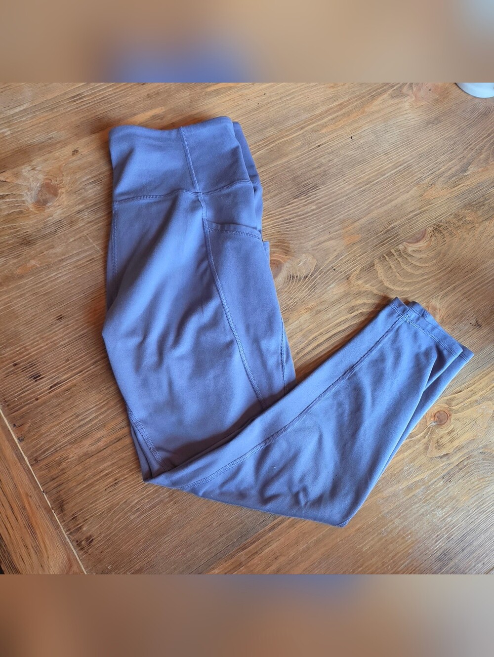 Freely Purple High Rise Pocket Leggings Women's XL 7/8 Active Yoga Pants